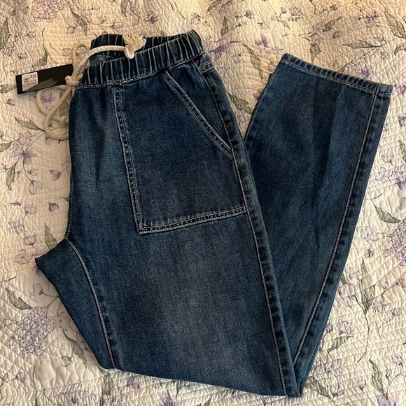 NWT One Teaspoon Shabbies size L drawstring jeans. - Picture 4 of 13